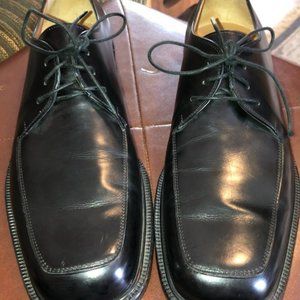 Men's Black Ferragamo Angiolo Wholecut Oxford Size 10 1/2